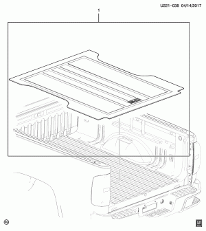 MAT/PICKUP BOX (DEALER INSTALLED, RUBBER MAT VBR)