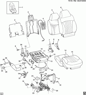 SEAT/SPLIT 60/40-PASSENGER (AM6, 6-WAY PWR ADJ AG2)
