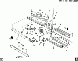 DOOR TRACK HARDWARE/SIDE REAR SLIDING LOWER