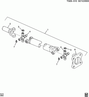 PROP SHAFT (ONE PIECE) ASSEMBLY