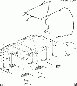 TRIM/INTERIOR-ROOF & SUNSHADE (SUNROOF CF5)