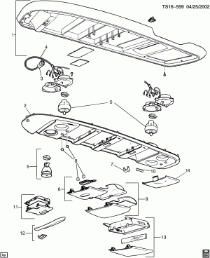 CONSOLE/ROOF (DK7,DK8,EXC (CF5))