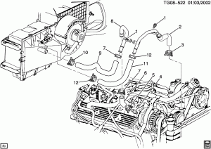 HOSES & PIPES/HEATER (L35/4.3W, C42, EXC C36)