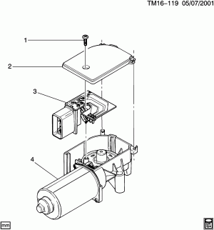 WIPER MOTOR/WINDSHIELD