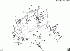 DOOR HARDWARE/REAR-HANDLES & LATCHES(ZW9)