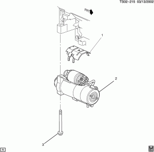 STARTER MOTOR MOUNTING (LH9/5.3P)