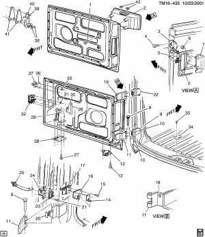 DOOR HARDWARE/REAR-LOWER (E54)