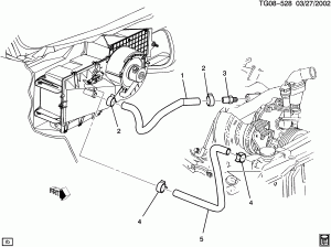 HOSES & PIPES/HEATER (L65/6.5F, C42, EXC C36)