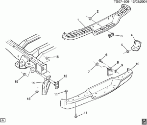 BUMPER/REAR (EXC (VD1))