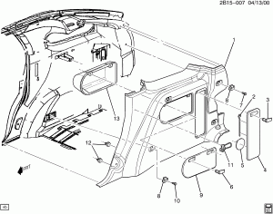 TRIM/QUARTER-RH(U96)