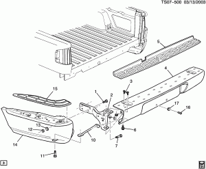 BUMPER/REAR STEPSIDE(E62)