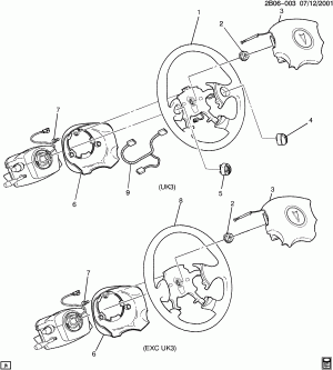 STEERING WHEEL & HORN PARTS