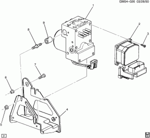 BRAKE PRESSURE MODULATOR VALVE (JL9,JM4)
