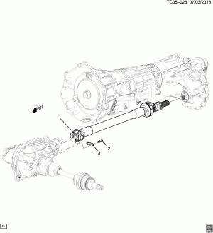 PROP SHAFT MOUNTING-FRONT AUXILIARY (NP8)