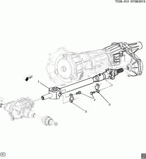 PROP SHAFT MOUNTING-FRONT AUXILIARY (EXC NP8)