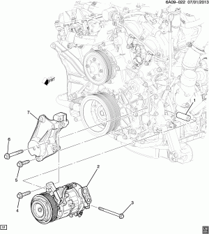 A/C COMPRESSOR MOUNTING (LF3/3.6-8)