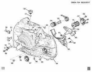 AUTOMATIC TRANSMISSION CASE ASSEMBLY(M3D)