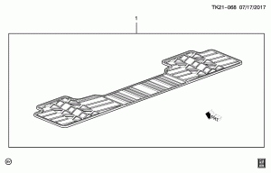 КОМПЛЕКТ КОВРИКОВ/ЗАДНИЙ ПОЛ (ВСЕПОГОДНЫЙ, "Z71" ИЛИ "ВНЕДОРОЖНЫЙ" ДИЗАЙН ПРОТЕКТОРА ПОКРЫШКИ)