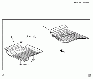КОМПЛЕКТ КОВРИКОВ/ПЕРЕДНИЙ (ВСЕПОГОДНЫЙ, ЛОГОТИП "GMC", G.M.C. Z88)
