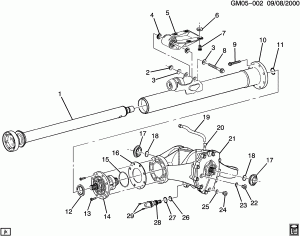 DIFFERENTIAL CARRIER & TORQUE TUBE