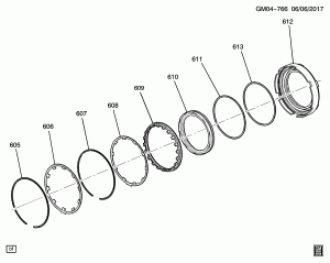 AUTOMATIC TRANSMISSION 2-9 AND 4TH CLUTCH PISTON HOUSING ASSEMBLY(M3D)