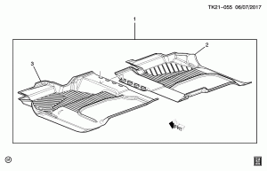 КОМПЛЕКТ КОВРИКОВ/ЗАДНИЙ ПОЛ (С ОБРАМЛЕНИЕМ ВСЕПОГОДНЫЙ)
