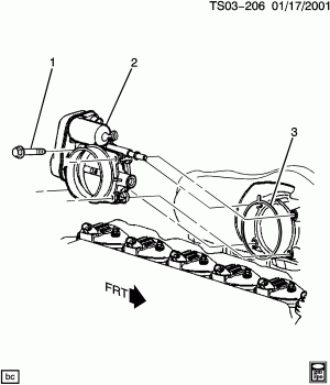 THROTTLE BODY (LL8/4.2S)