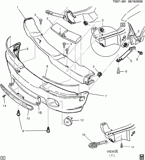 BUMPER/FRONT (G.M.C. Z88, YC7)