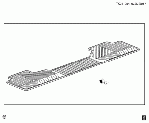КОМПЛЕКТ КОВРИКОВ/ЗАДНИЙ ПОЛ (ВСЕПОГОДНЫЙ)