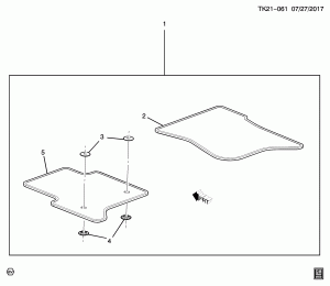 КОМПЛЕКТ КОВРИКОВ/ПЕРЕДНИЙ ПОЛ (КОВРОВОЕ ПОКРЫТИЕ)