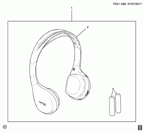 РАЗВЛЕКАТ. СИСТЕМА/НАУШНИКИ (G.M.C. Z88, УСТАНАВЛИВАЕТСЯ ДИЛЕРОМ, ЦИФРОВЫЕ НАУШНИКИ 50M)
