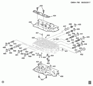 AUTOMATIC TRANSMISSION CONTROL VALVE BODY ASSEMBLY(M3D)