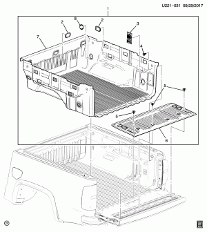 BEDLINER/PICKUP BOX (DEALER INSTALLED, BEDLINER VZX)