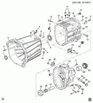 6-SPEED MANUAL TRANSMISSION PART 2 (N8D) CASE & RELATED PARTS