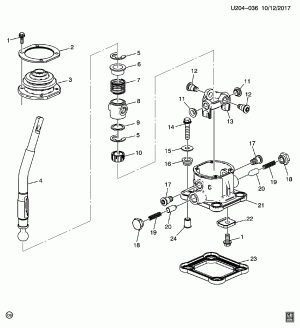 6-SPEED MANUAL TRANSMISSION PART 3 (N8D) CONTROL LEVER HOUSING COMPONENTS
