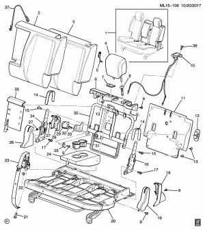 SEAT ASM/REAR 60% BACK