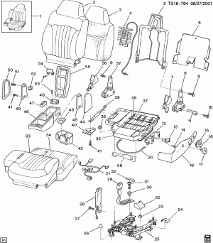 SEAT/SPLIT 60/40-DRIVER (AM6, 6-WAY PWR ADJ AG1)