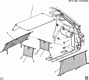 COVER/REAR COMPARTMENT & CONVENIENCE NETS