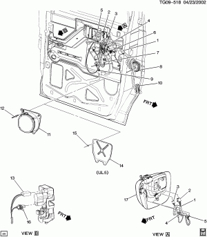 AUDIO SYSTEM/FRONT SPEAKERS & DOOR HARNESS