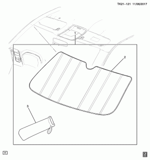 ПАКЕТ СОЛНЦЕЗАЩИТНОЙ ШТРОКИ/ПЕРЕДНЕЕ ОКНО