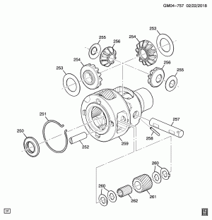 AUTOMATIC TRANSMISSION FRONT DIFFERENTIAL CARRIER(M3D)