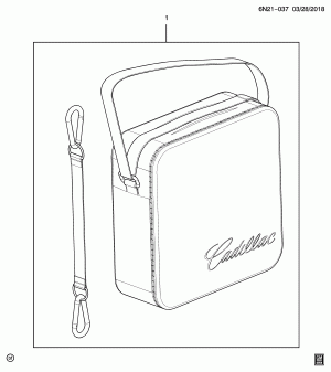 ВСПОМОГАТЕЛЬНЫЙ КОМПЛЕКТ/БЕЗОПАСНОСТЬ (УСТАНОВЛЕНО ДИЛЕРОМ, РЫНОК MAH, БЕЗОПАСНОСТЬ S08, НАДПИСЬ CADILLAC)