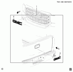 ПАКЕТ "ВНЕШНОСТЬ"/НАРУЖНЫЕ ЭМБЛЕМЫ-ЧЕРНЫЕ (G.M.C. Z88, ИСПОЛНЕНИЕ 1)