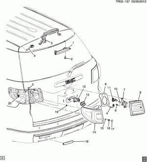 LAMPS/REAR (G.M.C. Z88)