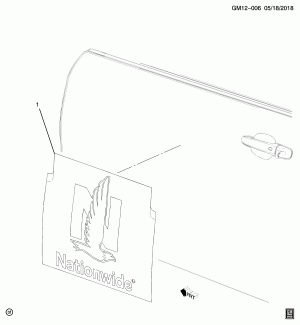 DECALS/BODY-SIDE DOOR (MARKET MAH, CHEVROLET X88, FLEET BLL, EXC Y92)