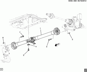 PROP SHAFT MOUNTING/REAR