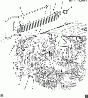 AUTOMATIC TRANSMISSION OIL COOLER PIPES (LF3/3.6-8)