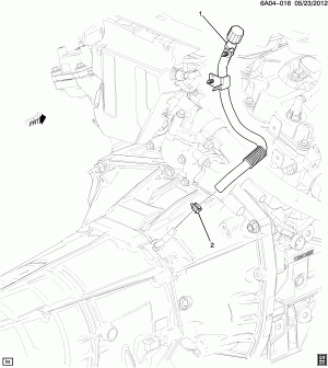 TRANSMISSION VENT HOSE (LFX/3.6-3)