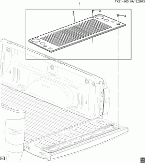 ПАКЕТ ОБЛИЦОВКИ/ЗАДНИЙ ОТКИДНОЙ БОРТ ПИКАПА