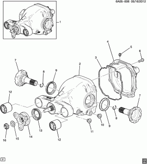 REAR DIFFERENTIAL CARRIER (AUTOMATIC M5N, SPORT SUSPENSION FE3)